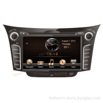 Touch Screen Car DVD Player for Hyundai I30 GPS Navigation System